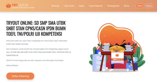 TRYOUT.ID: Solusi Persiapan Ujian Online Untuk CPNS, UTBK, STAN, Dan Lainnya