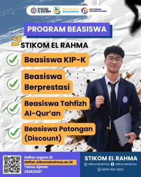 Gambar Artikel PROGRAM BEASISWA STIKOM EL RAHMA